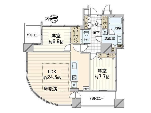 ザ・梅田タワー 間取図(平面図) 間取図(平面図)