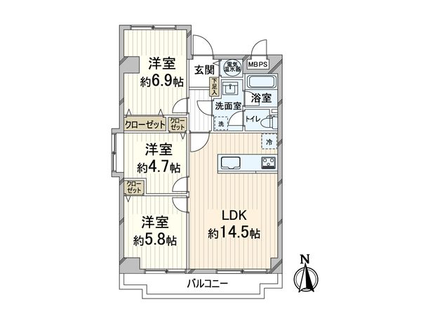 オリエント新大阪アーバンライフ 間取図(平面図) オリエント新大阪アーバンライフ 間取図(平面図)