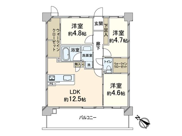 メゾンドール上新庄ビライヴ 間取図(平面図) メゾンドール上新庄ビライヴ 間取図(平面図)