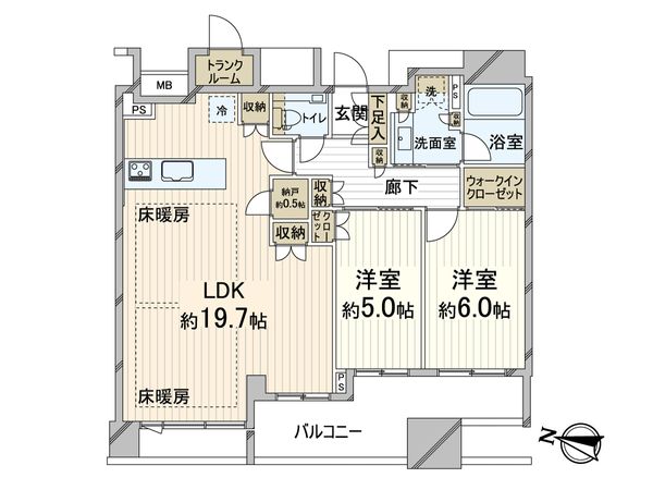 シティタワー梅田東 間取図(平面図)