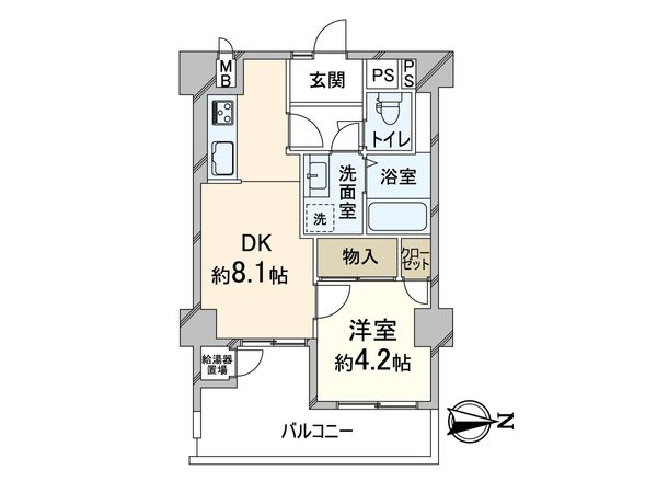 老松コープ 間取図(平面図) 老松コープ 間取図(平面図)