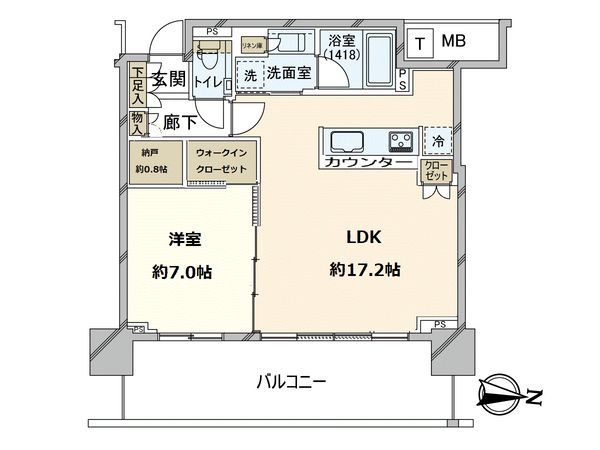 シティタワー東梅田パークフロント 間取図(平面図) シティタワー東梅田パークフロント 間取図(平面図)