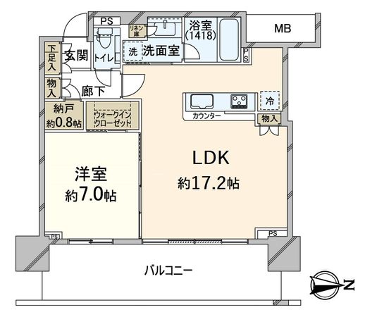 シティタワー東梅田パークフロント 間取図(平面図) シティタワー東梅田パークフロント 間取図(平面図)