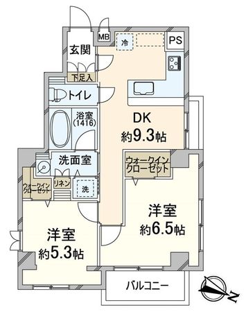 ポールハイツ淀 間取図(平面図) ポールハイツ淀 間取図(平面図)