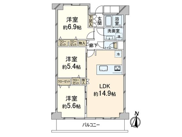 新大阪ファイナンス B棟 間取図(平面図) 新大阪ファイナンス B棟 間取図(平面図)