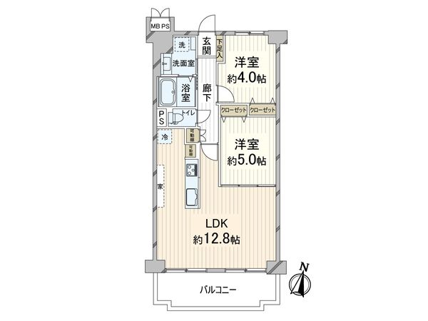 レックスタウン新高 1号館 間取図(平面図) レックスタウン新高 1号館 間取図(平面図)