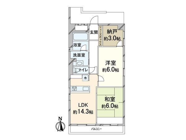 中津パークマンション 間取図(平面図) 中津パークマンション 間取図(平面図)