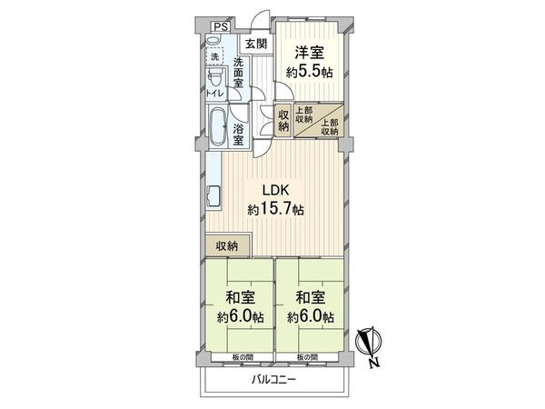 中津有明マンション 間取図(平面図) 中津有明マンション 間取図(平面図)