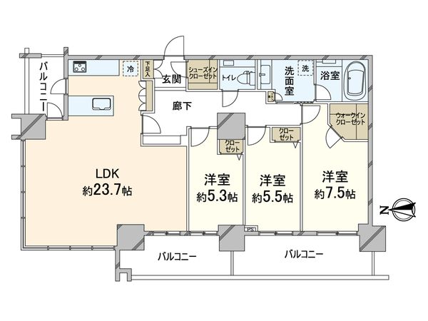 レジデンス梅田ローレルタワー 間取図(平面図) レジデンス梅田ローレルタワー 間取図(平面図)