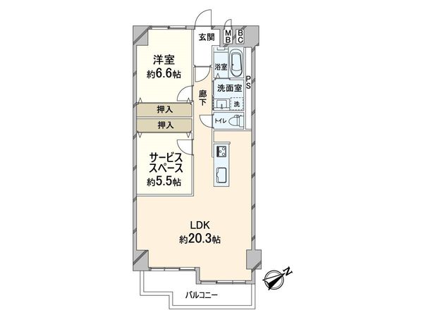 新北野第3コーポ 間取図(平面図) 新北野第3コーポ 間取図(平面図)