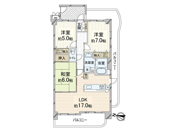加島駅前アーバンコンフォート 間取図(平面図) 加島駅前アーバンコンフォート 間取図(平面図)