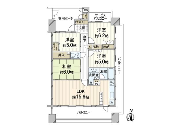 アルス上新庄フォレストスクエア 間取図(平面図) アルス上新庄フォレストスクエア 間取図(平面図)