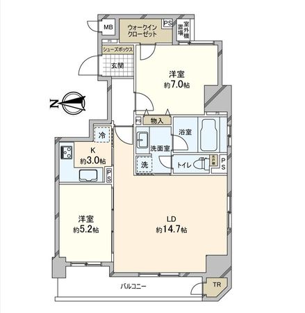 リーガル北心斎橋Ⅱ 間取図(平面図) リーガル北心斎橋Ⅱ 間取図(平面図)