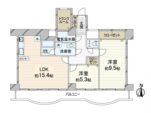 マイコーポ扇町公園 間取図(平面図) マイコーポ扇町公園 間取図(平面図)