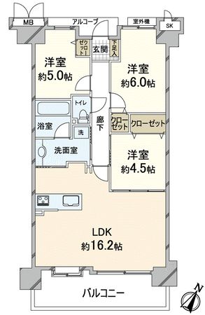レジオン上新庄ユメリア 間取図(平面図) レジオン上新庄ユメリア 間取図(平面図)
