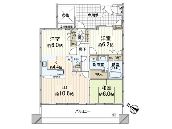 ルネペアズシティ 間取図(平面図) ルネペアズシティ 間取図(平面図)
