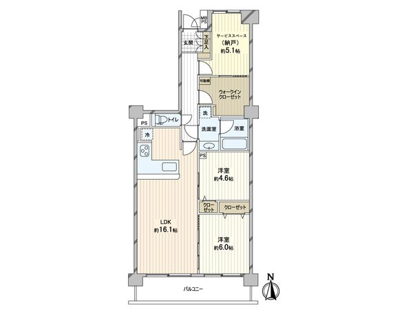 ファミールハイツ北大阪 5号棟 間取図(平面図) ファミールハイツ北大阪 5号棟 間取図(平面図)