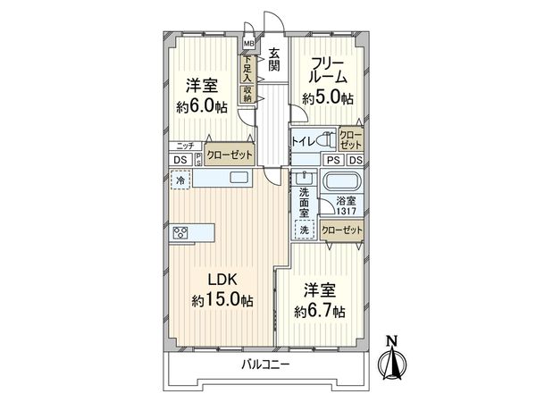 新大阪シティハイツ 間取図(平面図)