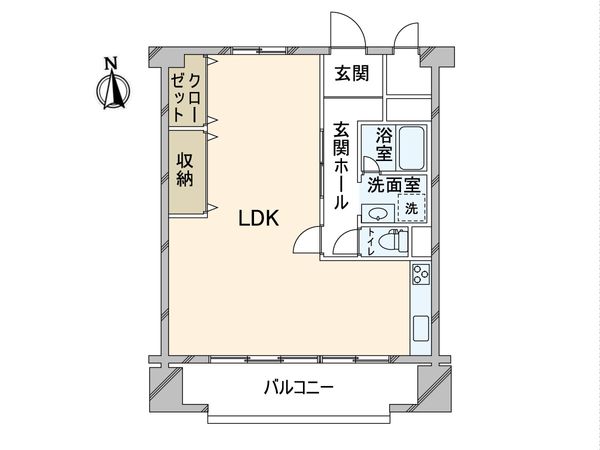 朝日プラザ北梅田 間取図(平面図) 間取図(平面図)