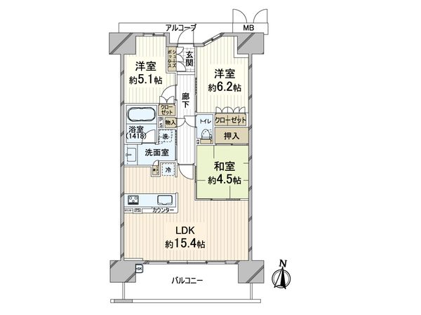 ブランズシティ上新庄 間取図(平面図) ブランズシティ上新庄 間取図(平面図)