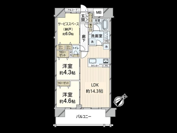 ディモア三国レジデンス 間取図(平面図) ディモア三国レジデンス 間取図(平面図)