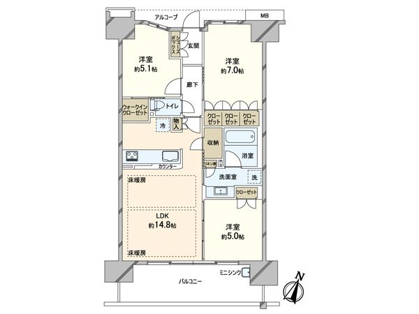 シティテラス神崎川駅前 間取図(平面図) シティテラス神崎川駅前 間取図(平面図)