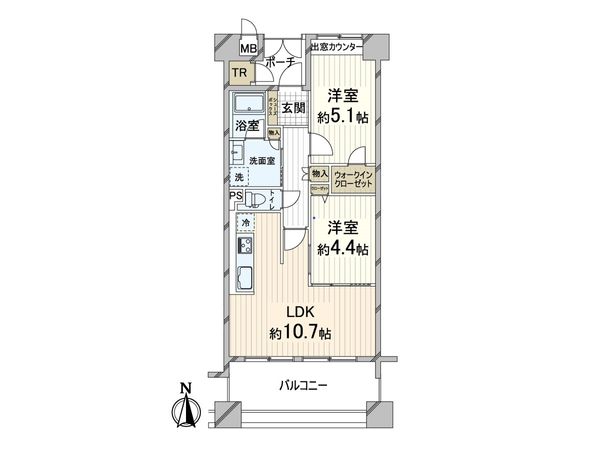 ローレルコート西本町 間取図(平面図)