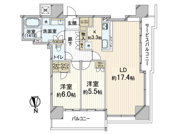 シエリアタワー大阪天満橋 間取図(平面図) 間取図(平面図)