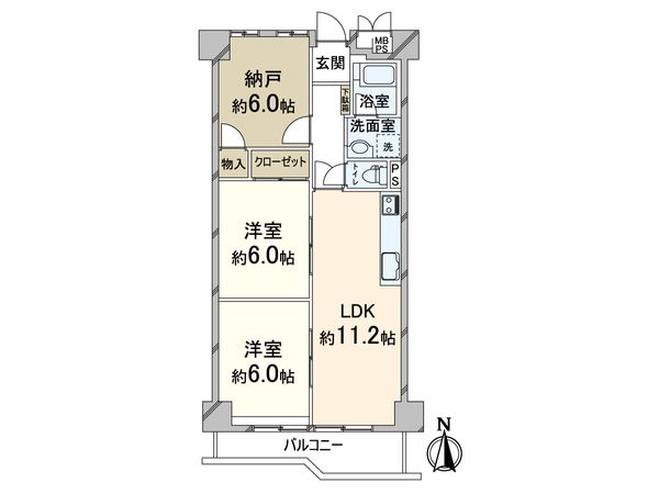 中津グリーンハイツ 間取図(平面図) 間取図(平面図)