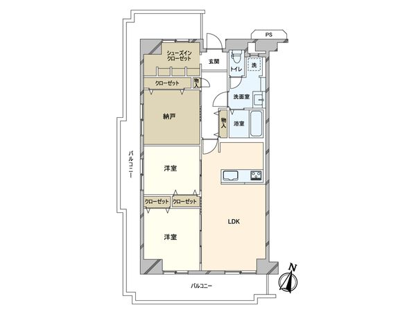 レック北梅田 間取図(平面図) 間取図(平面図)
