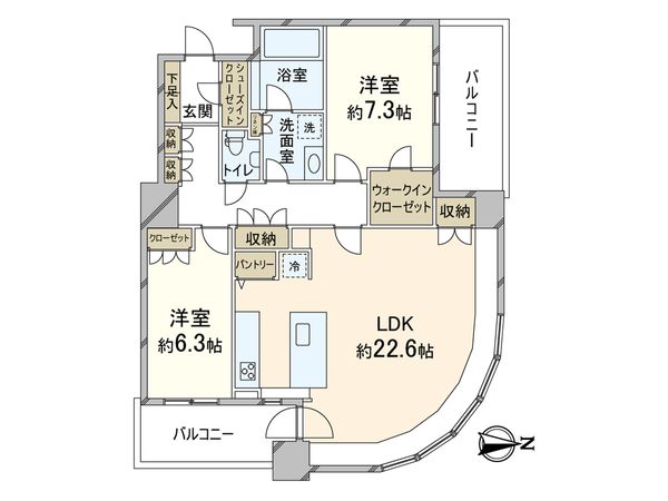 ザ梅田タワー 間取図(平面図) ザ梅田タワー 間取図(平面図)