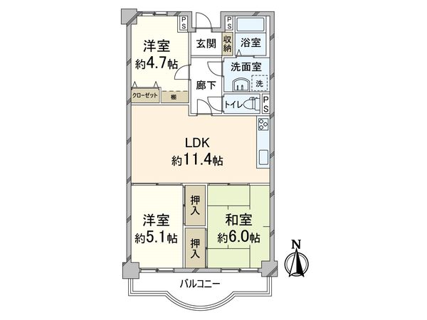 ストークマンション天満 間取図(平面図) 間取図(平面図)