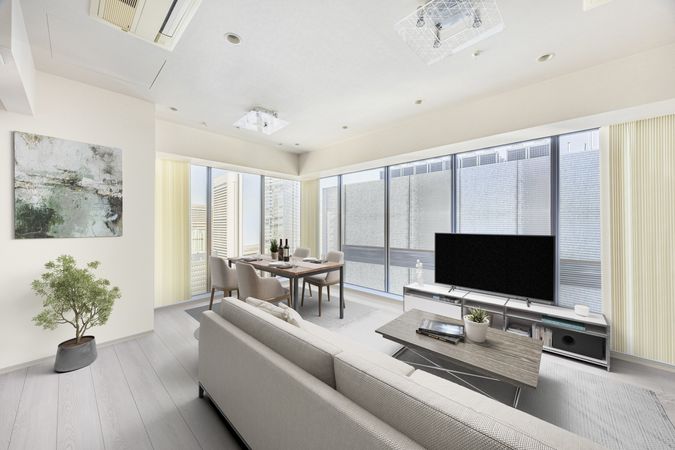 堂島ザレジデンスマークタワー リビング 堂島ザレジデンスマークタワー リビング