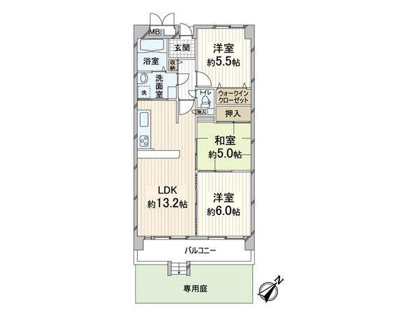 ファミール北大阪リバーサイド A棟 間取図(平面図) ファミール北大阪リバーサイド A棟 間取図(平面図)