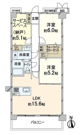 ヴィルヌーブ東三国 間取図(平面図) ヴィルヌーブ東三国 間取図(平面図)