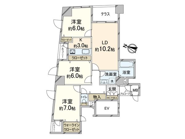 ルグランデ梅田東 間取図(平面図) 間取図(平面図)