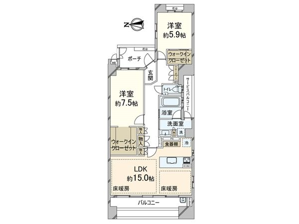 サンクタス梅田扇町パーク 間取図(平面図) サンクタス梅田扇町パーク 間取図(平面図)