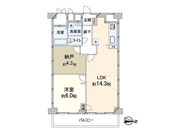 シャルム野中南公園 間取図(平面図) シャルム野中南公園 間取図(平面図)