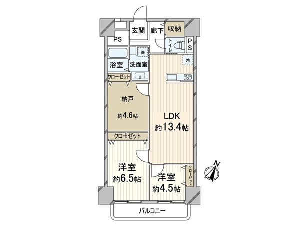 ハイム北野 間取図(平面図) ハイム北野 間取図(平面図)