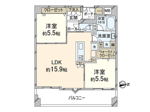 イトーピア扇町プレールメゾン 間取図(平面図)
