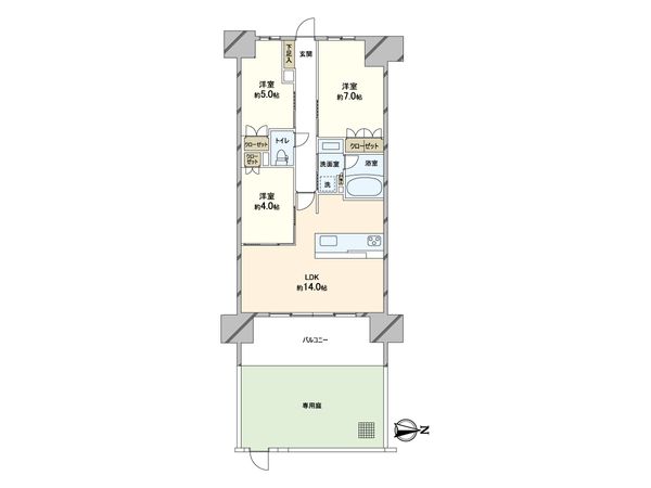 プレサンスレジェンド上新庄 間取図(平面図)