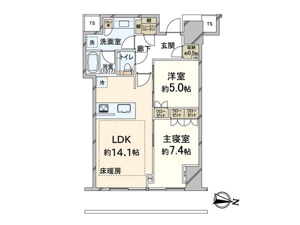 Brillia Tower堂島 間取図(平面図)