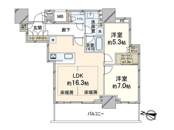 ザ・パークハウス大阪梅田タワー 間取図(平面図)