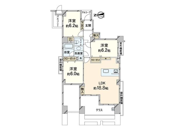 ルグランデ東梅田 間取図(平面図) ルグランデ東梅田 間取図(平面図)
