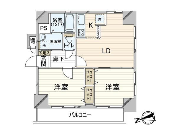 リーガル新大阪Ⅵ 間取図(平面図) 間取図(平面図)
