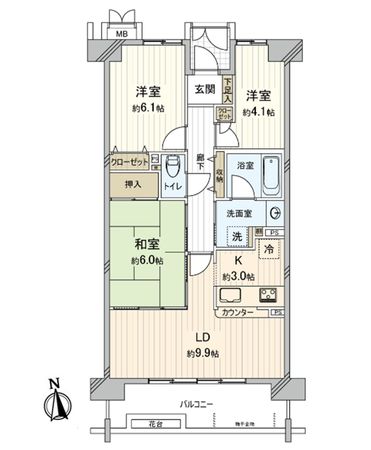 尼崎イスティー 間取図(平面図) 尼崎イスティー 間取図(平面図)