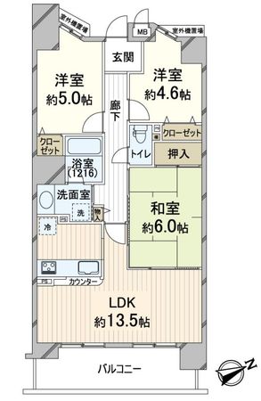 イトーピア金剛東グランヒルズ 間取図(平面図) 間取図(平面図)