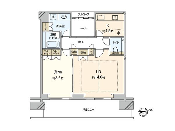 グラングリーン大阪 THE NORTH RESIDENCE 間取図(平面図)
