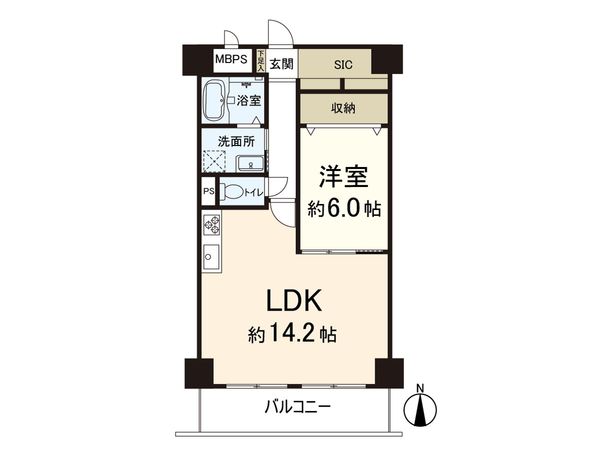 トーカンマンション東梅田 間取図(平面図) 間取図(平面図)