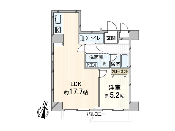 シーズ梅田東 間取図(平面図)
